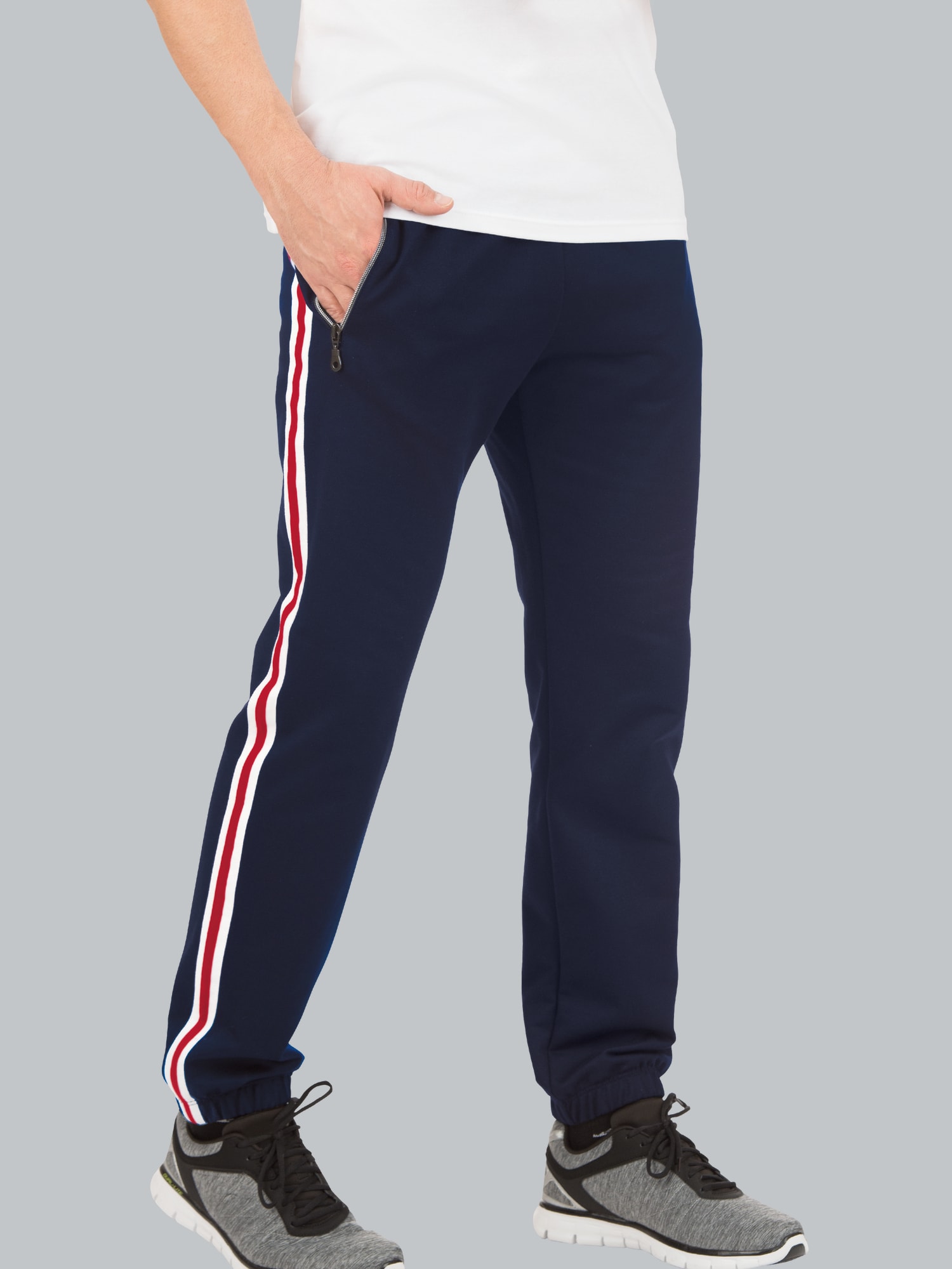 Jogginghose mit Seitenstreifen Navy