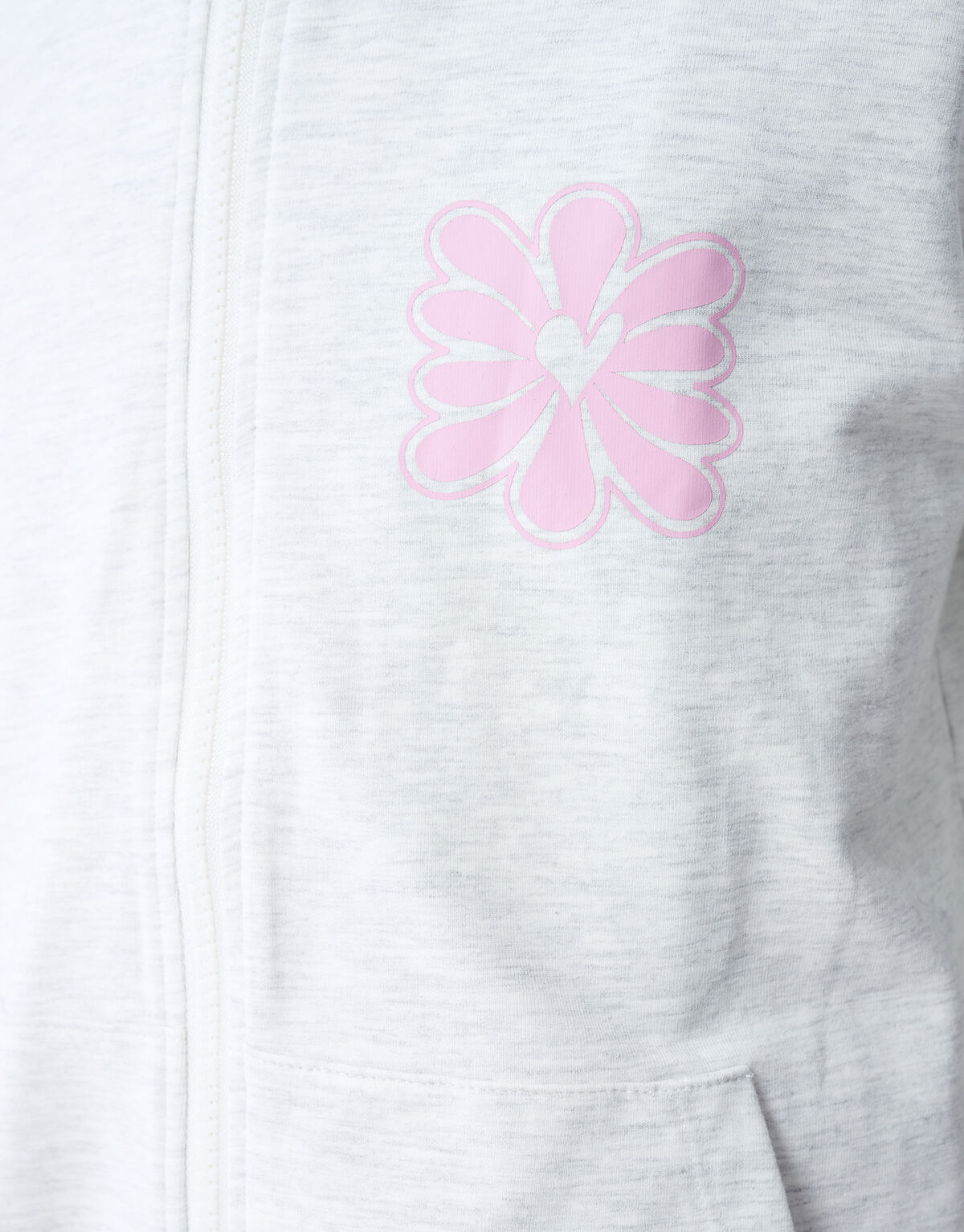 Bloem Artwork Vest Lichtgrijs