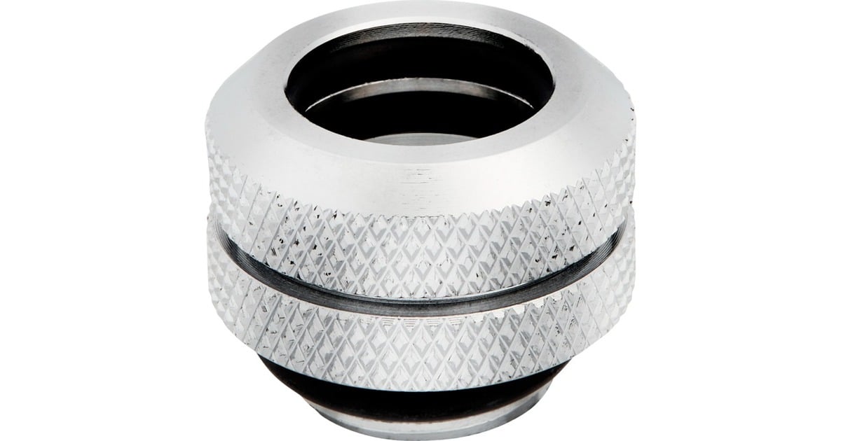 CorsairHydro X Series XF Hardline 12mm OD  verbinding  (Chroom, 4 stuks)