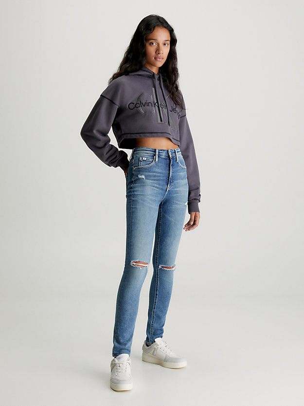 Calça jeans skinny de cintura alta