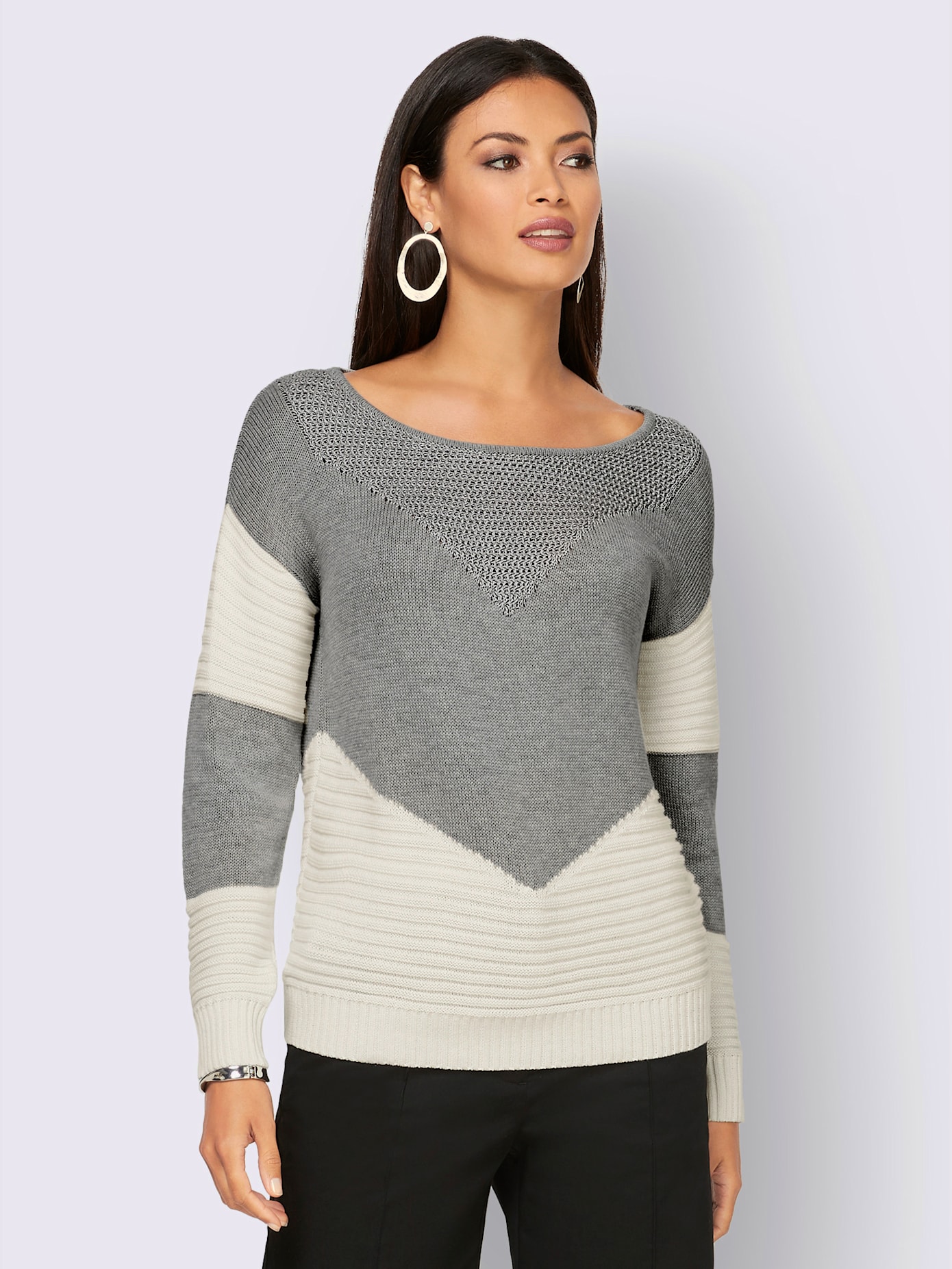 Pull à manches longues 50% coton