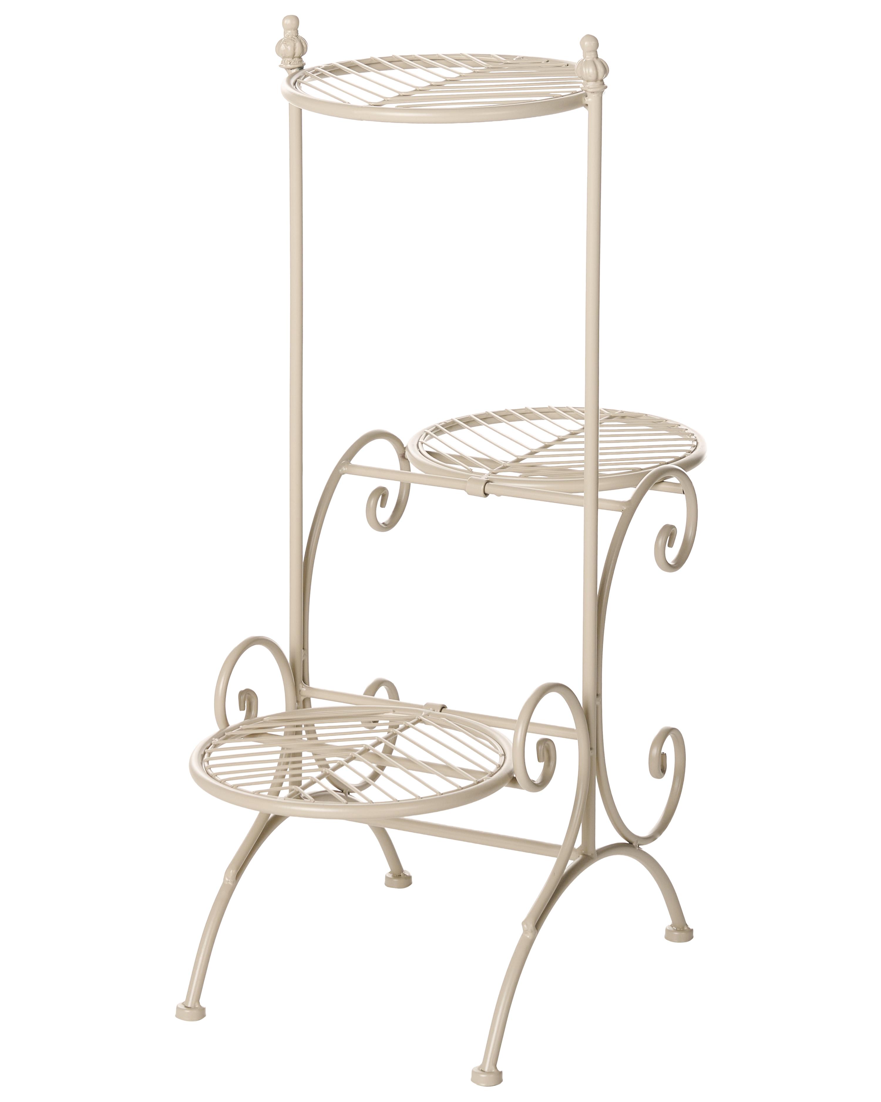 Plantenstandaard ASAGAO Metaal 26 cm Beige