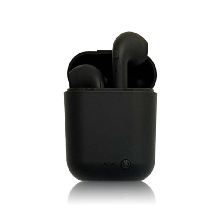 Kabellose TWS Bluetooth 5.0 In-Ear Kopfhörer True Wireless Headset mit Ladecase (300mAh) - Schwarz