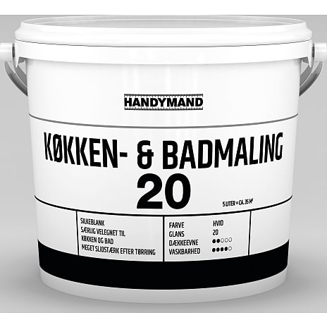 Handymand vægmaling glans 20 5 liter
