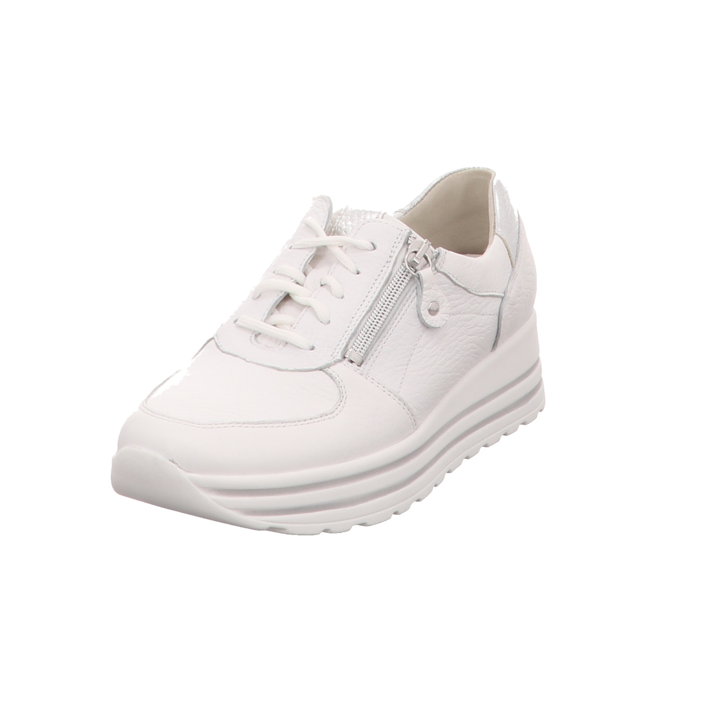 Waldläufer Sneaker weiss/weiss kombi