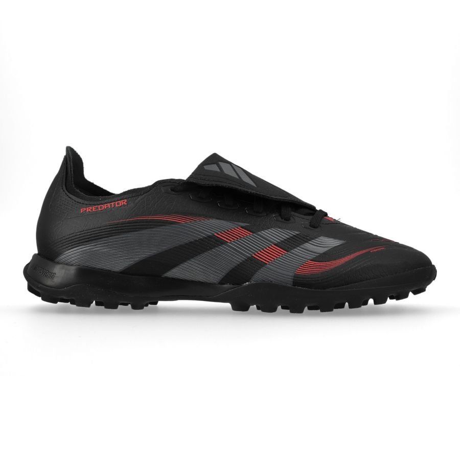 adidas Predator League Fold-over Tongue TF Stealth Victory - Noir/Gris/Lucid Red