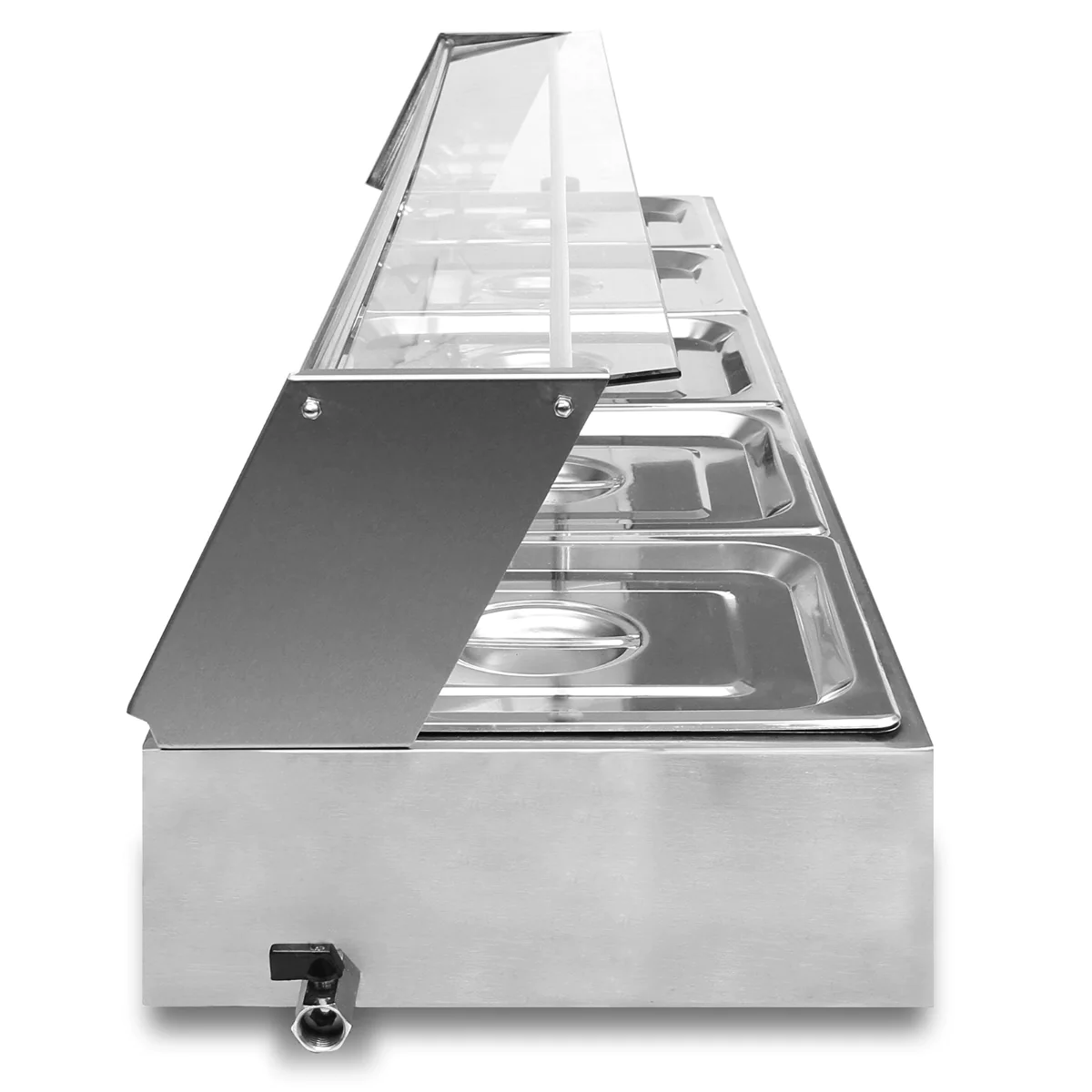 KuKoo Vitrine Bain Marie Professionnel à 5 Bacs Kukoo