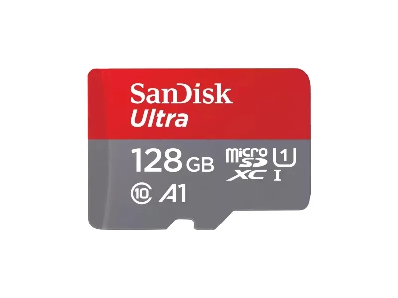 SanDisk Ultra - Flashhukommelseskort (microSDXC til SD adapter inkluderet) - 128 GB - A1 / UHS Class 1 / Class10 - microSDXC UHS-I