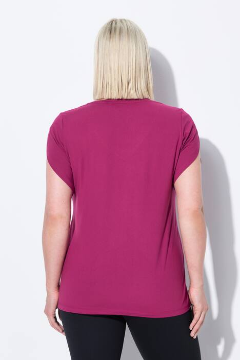 Funktionsshirt, Soleil, Classic, V-Ausschnitt, Halbarm, magnolienrot