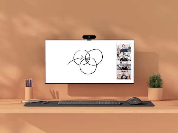 Logitech Scribe - Whiteboard-optagelseskamera - farve - 1080p