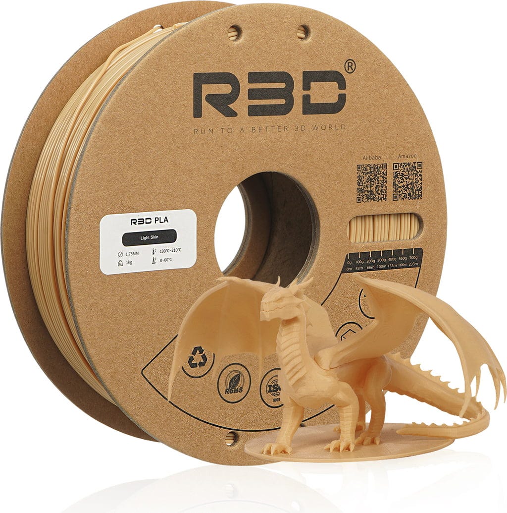 R3D  PETG Latte, 1.75 mm / 1000 g    Günstiges PETG-Filament in Hellbraun
