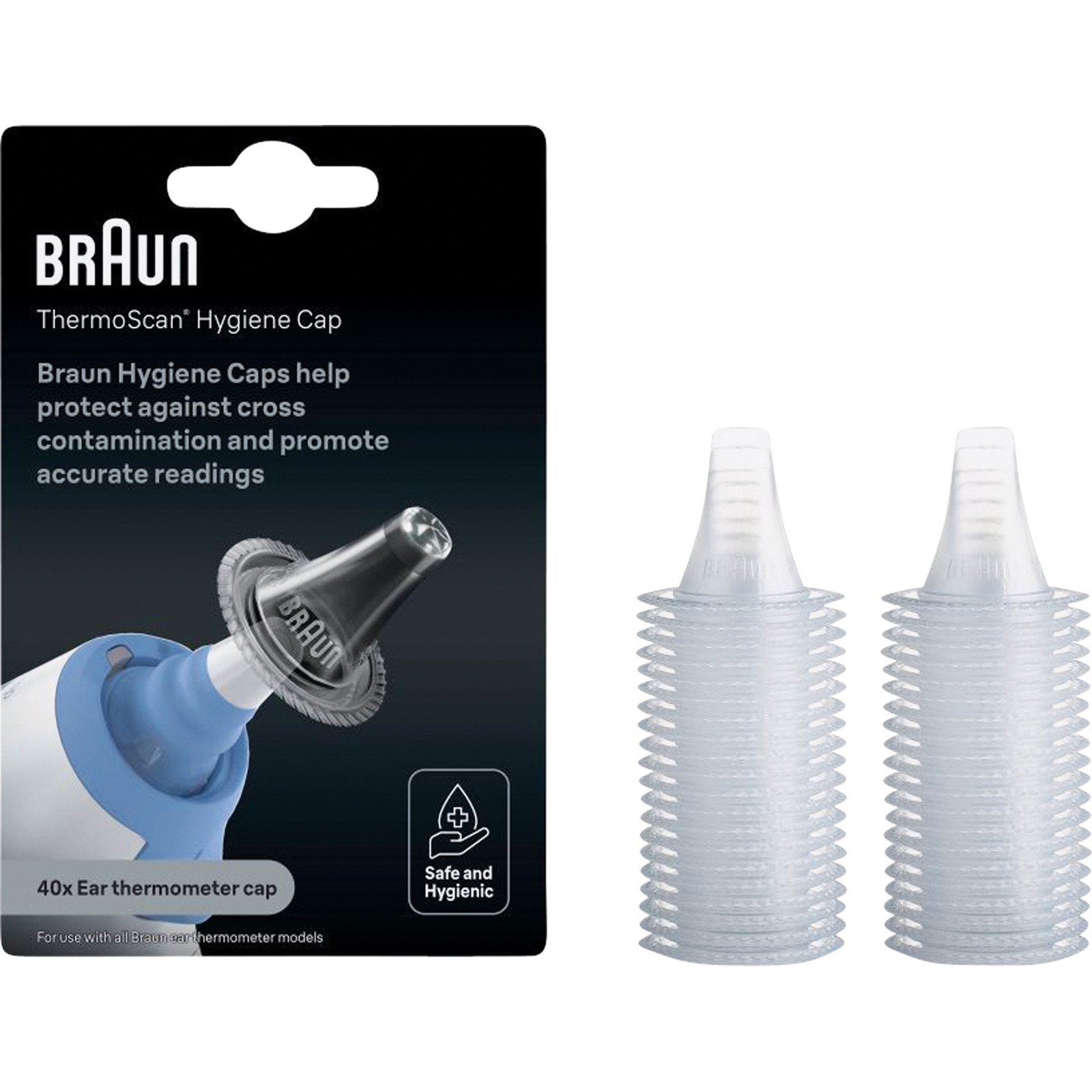 Braun 40 Schutzkappen zu IRT