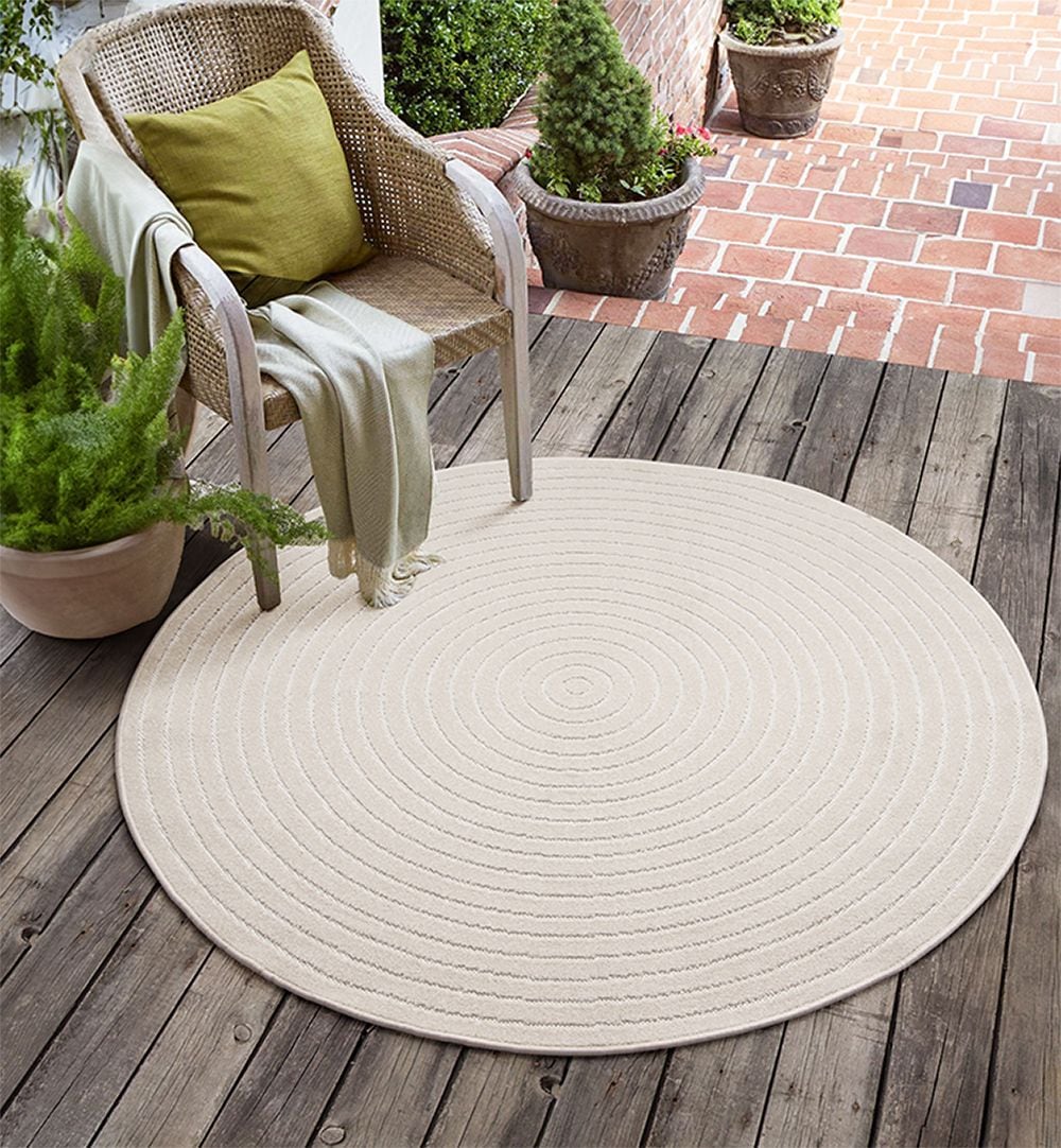 the carpet Teppich »Santo Plus« rund 5 mm Höhe Plus moderner robuster In und Outdoor Teppich