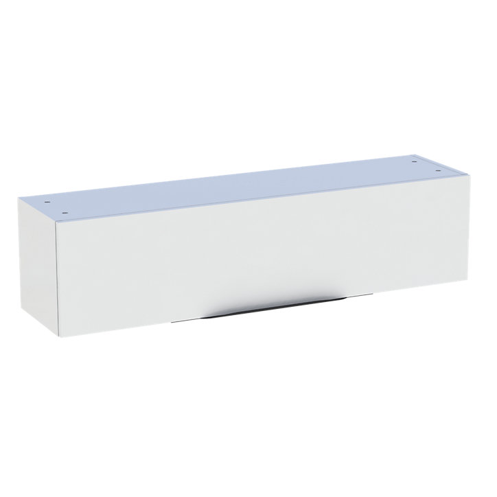 Meuble de rangement salle de bains haut blanc laqué Pamili 120 cm