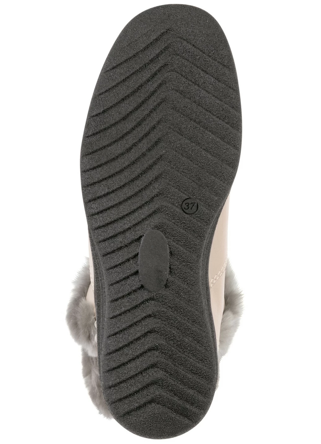 ELENA EDEN Stiefelette mit flauschigem Lammfellbesatz