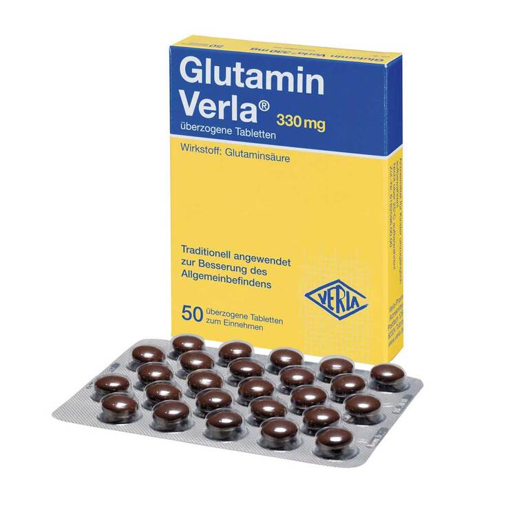 Glutamin Verla® überzogene Tabletten, 50 St
