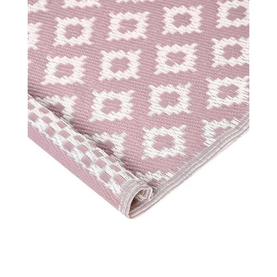 THANE - Outdoor kleed - Roze - 120 x 180 cm - Polypropyleen