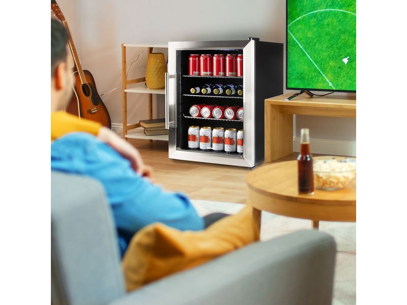 Domo Gewerbekühlschrank DO91609BK Rechts/Wechselbar Kompakter Bar-Kühlschrank