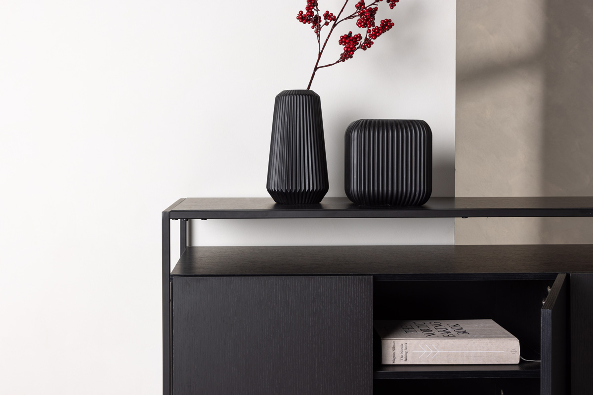 Houten dressoir Cedric Zwart
