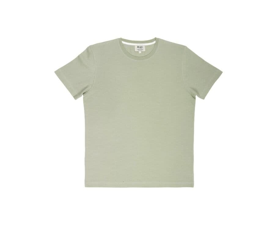 Tee-shirt coton bio uni Vert Tilleul - EDGAR III