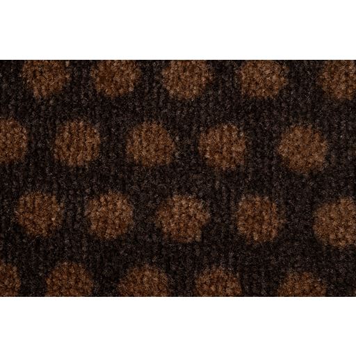 Tica Copenhagen Dot Gulvmåtte, Cognac/Mørkebrun, 90x130 cm
