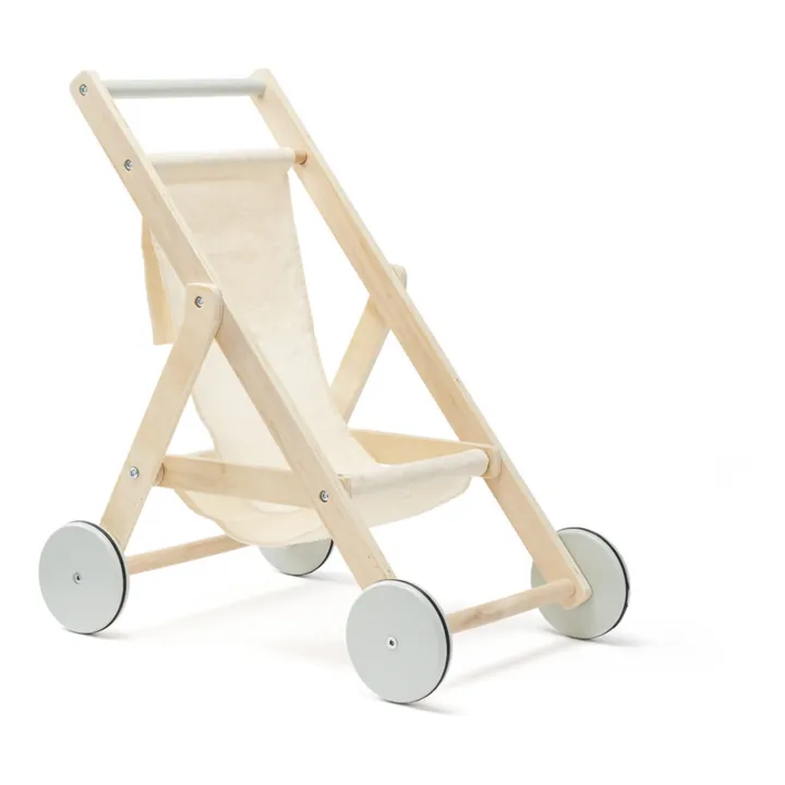 Kid's Concept Poussette à jouer en bois | Blanc cassé