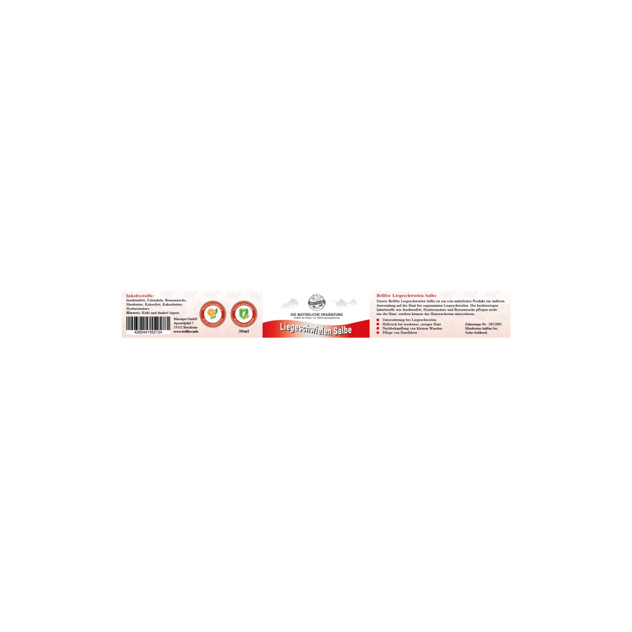 Bellfor Liegeschwielen Salbe natürlich für Hunde - 30 ml