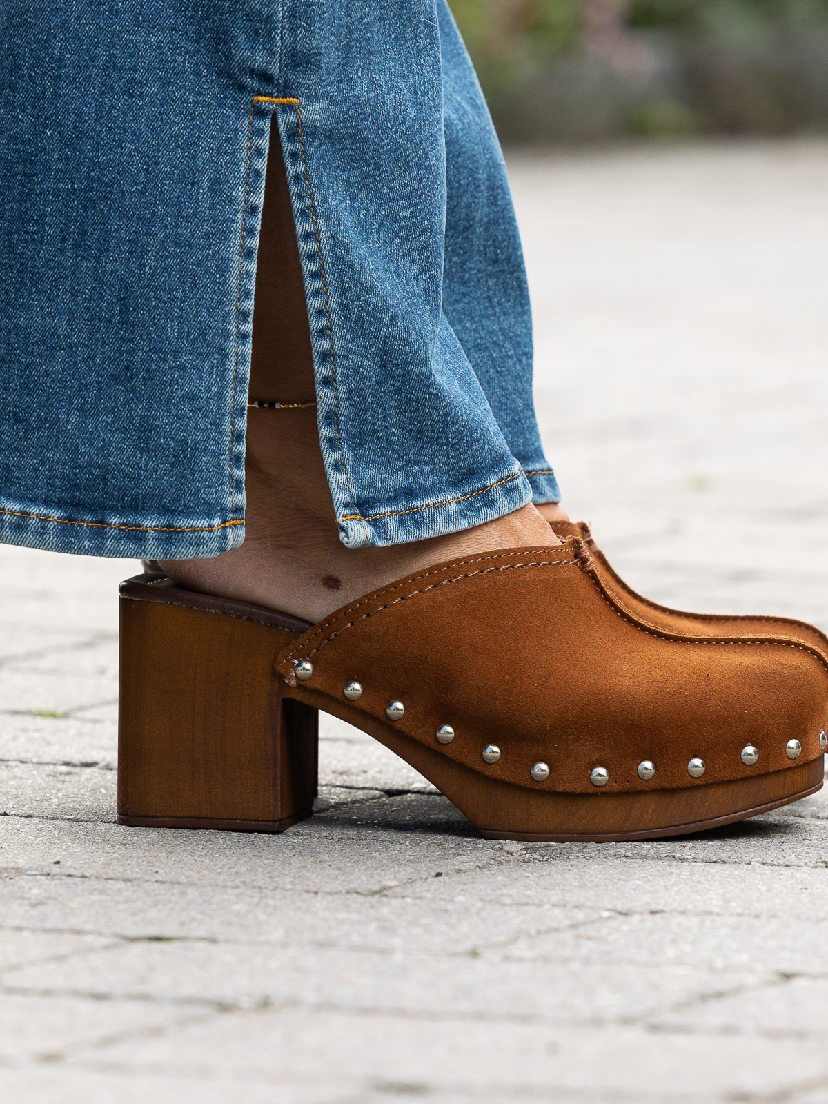 Clogs Suede Brown - Trapes Sko