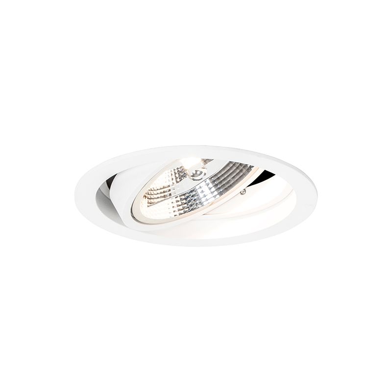 Smart ronde inbouwspot wit verstelbaar incl. Wifi GU10 111m - Chuck 111