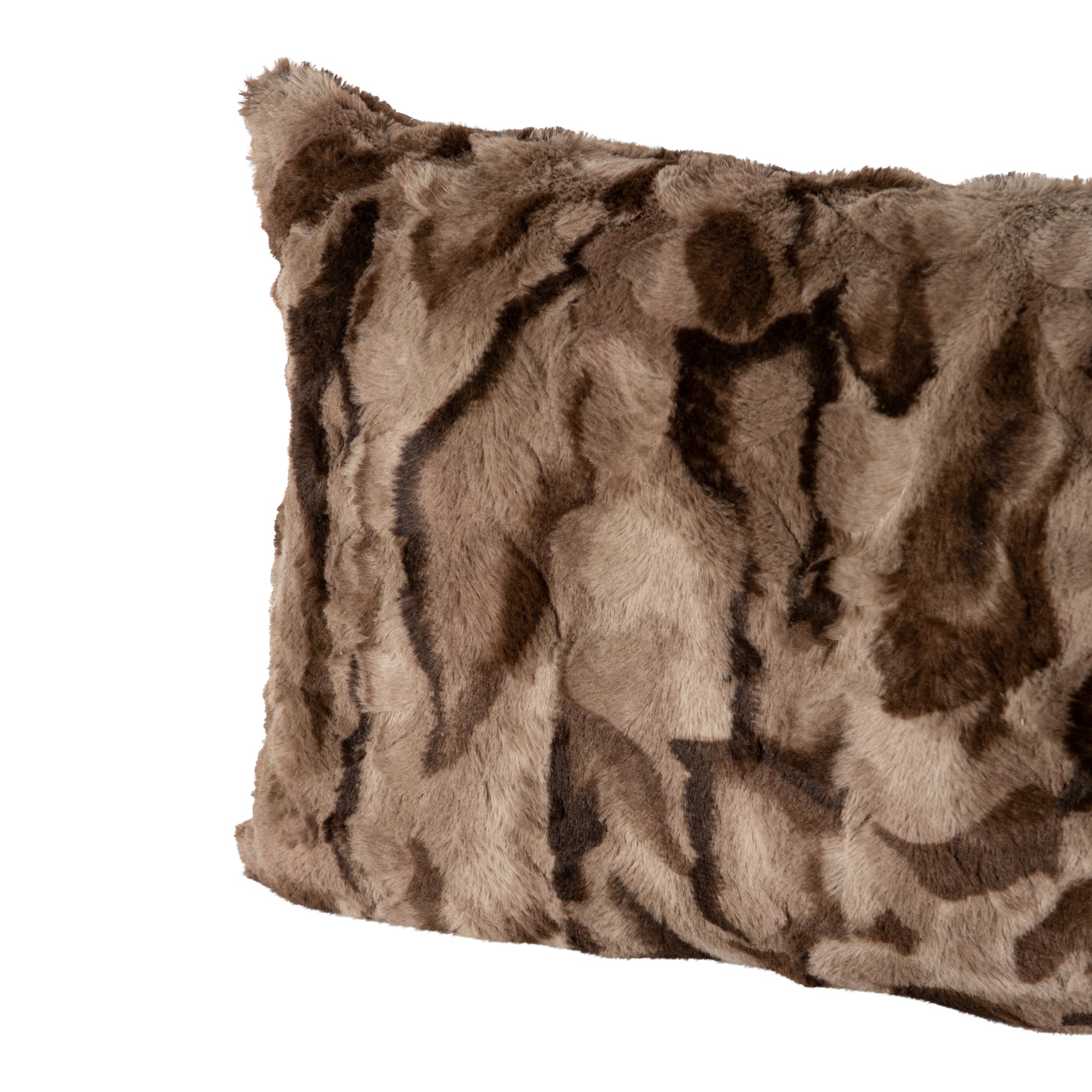 PTMD - Sierkussen Clarisse - Bruin - 60x10x40cm