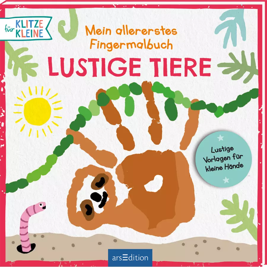 arsEdition Mein allererstes Fingermalbuch – Lustige Tiere