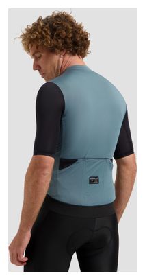 Maillot Manches Courtes Vélo Rogelli Distance II Bleu/Noir Homme