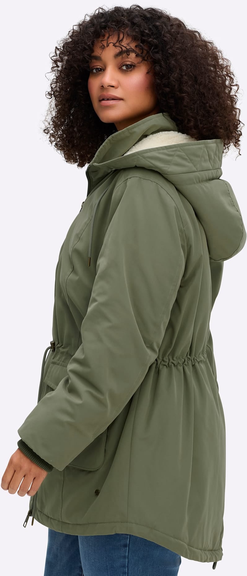 Sheego Parka mit Kapuze