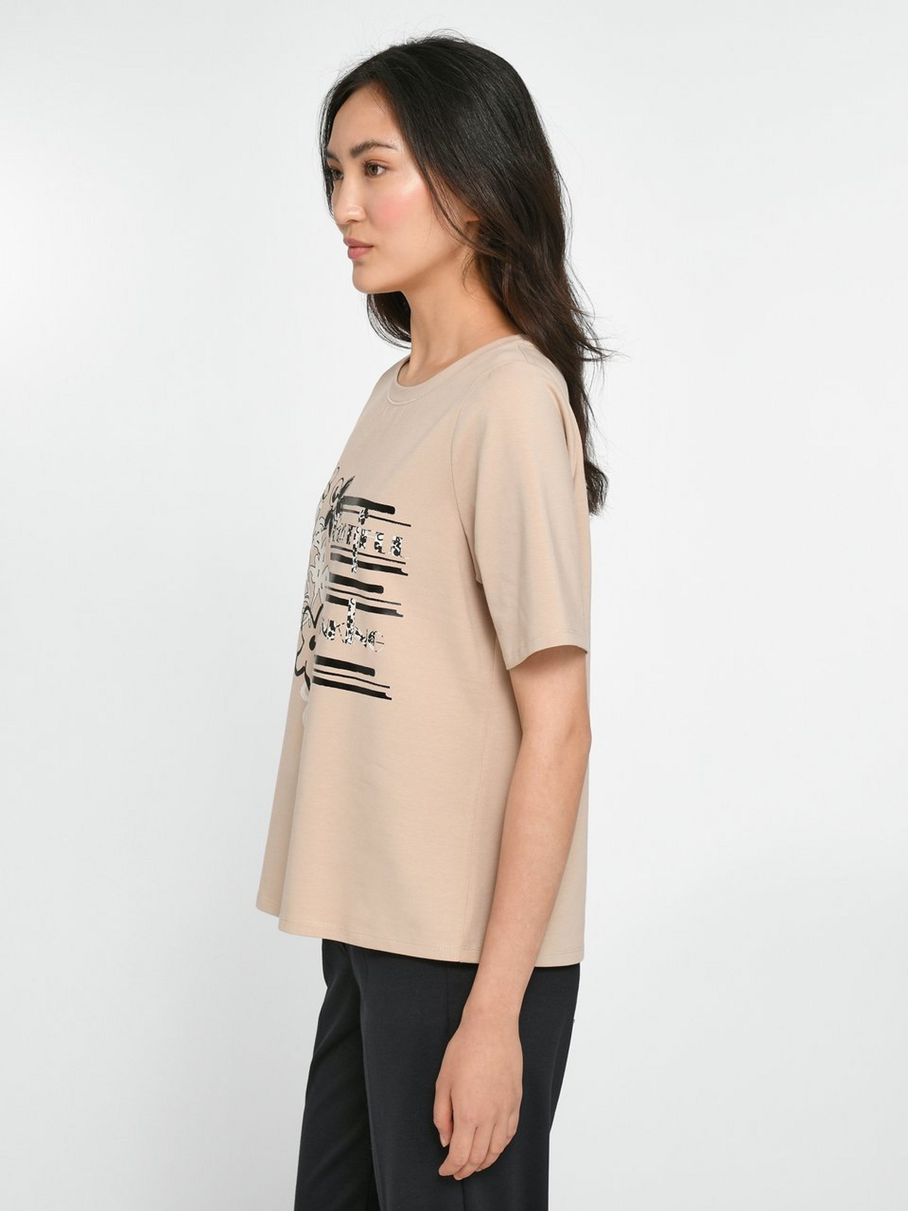 Rundhals-Shirt
