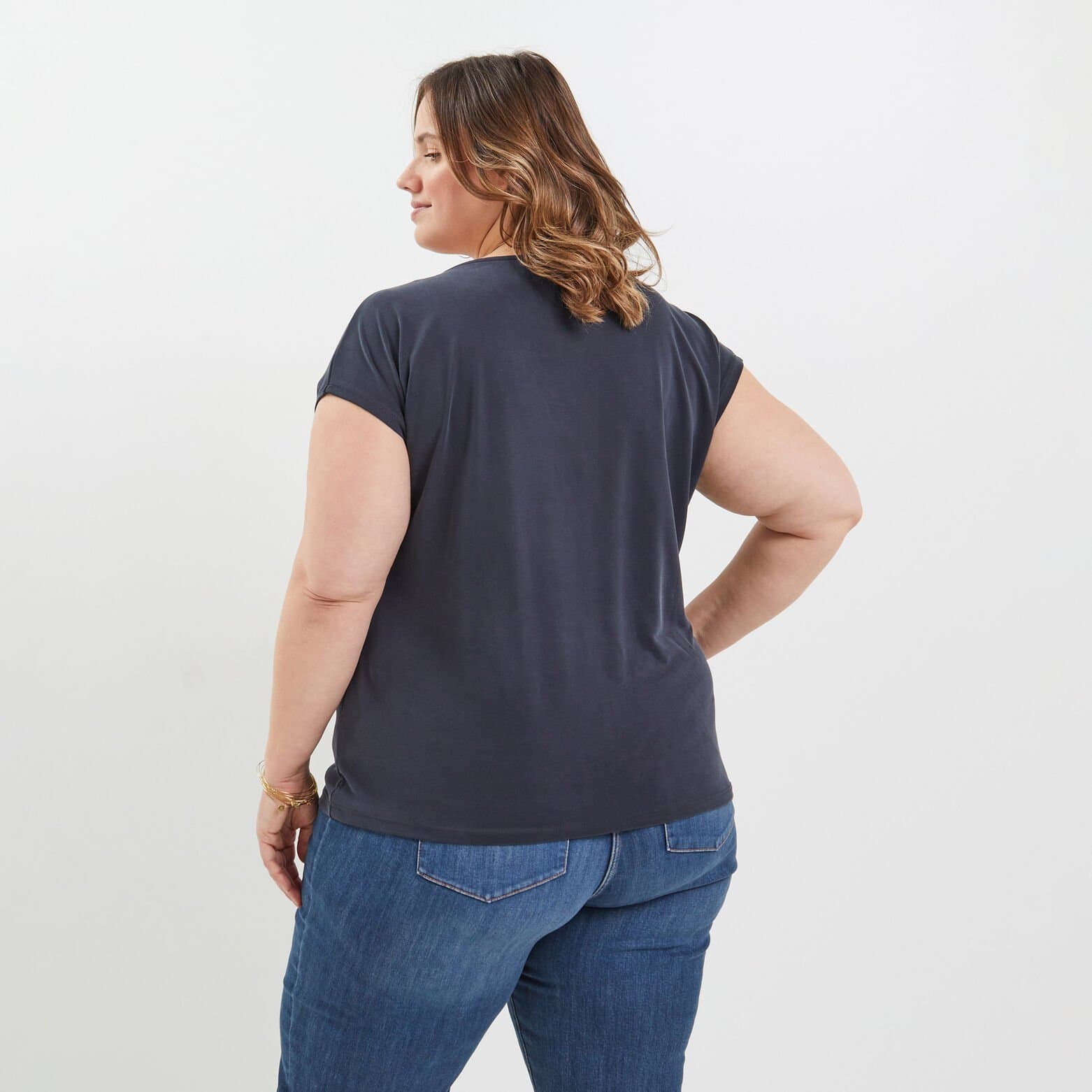 Tshirt col V femme