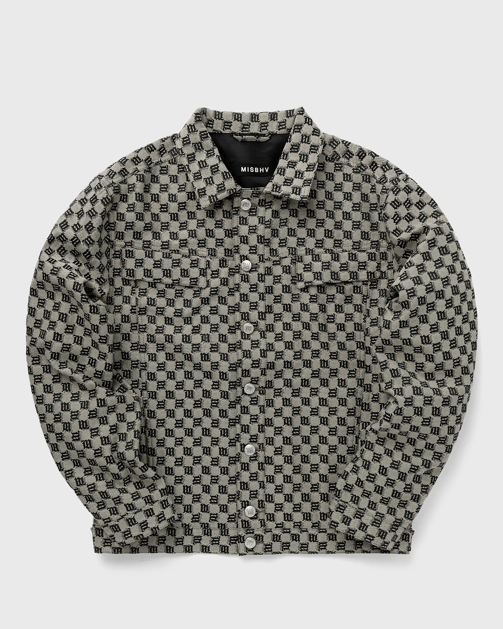 MISBHV JACQUARD CANVAS MONOGRAM TRUCKER JACKET