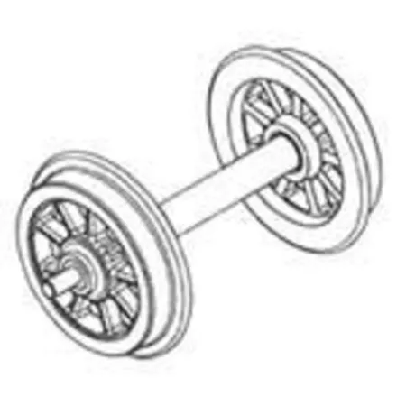 Liliput 999304 G Metall-Speichenradsatz isol. NEM 313 d= 31,0 mm (4 St.)