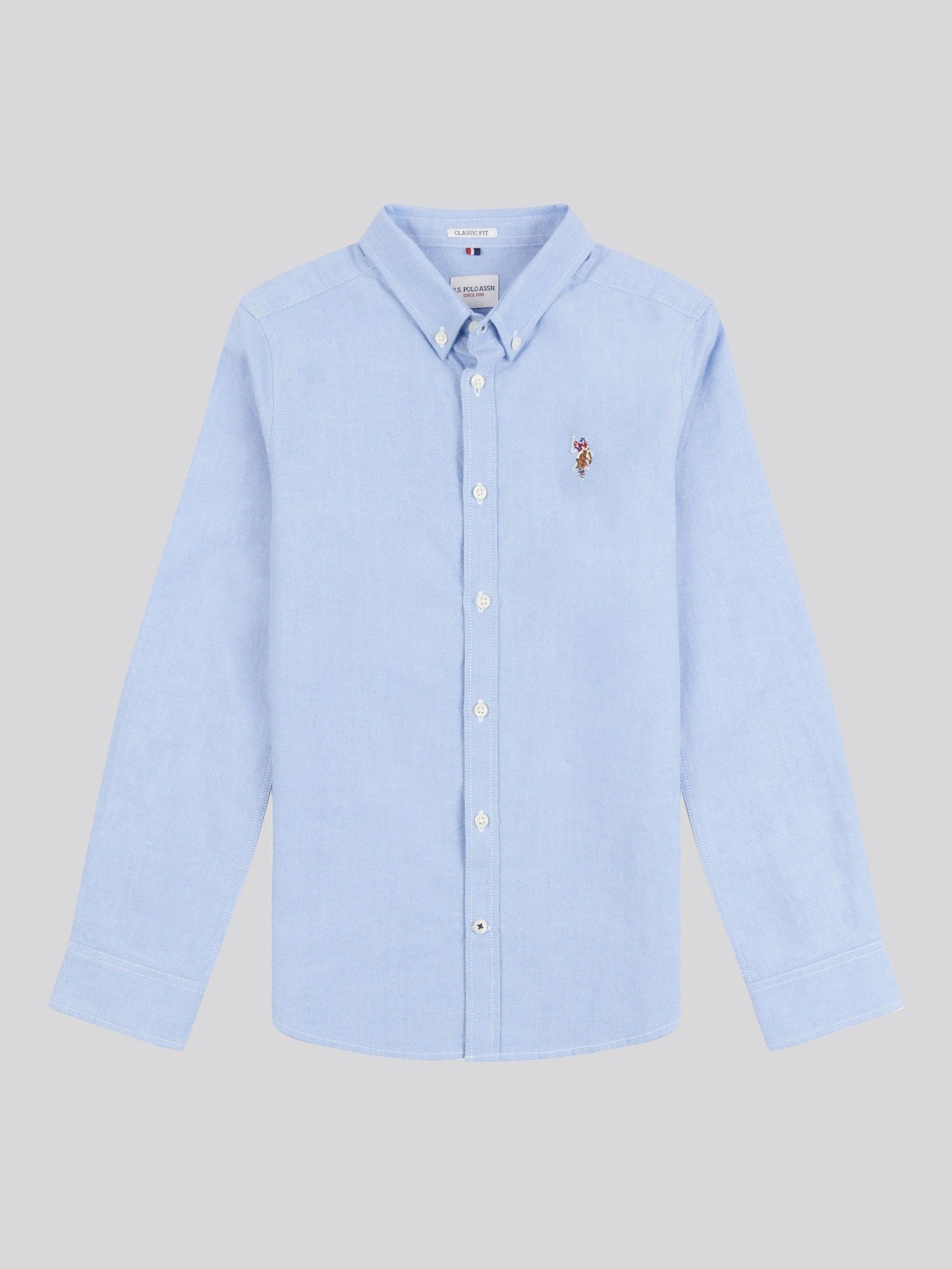 U.S. Polo Assn. Boys Peached 100% Cotton Oxford Shirt
