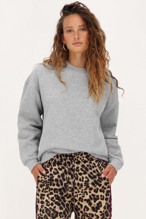 Grijze basic oversized sweater