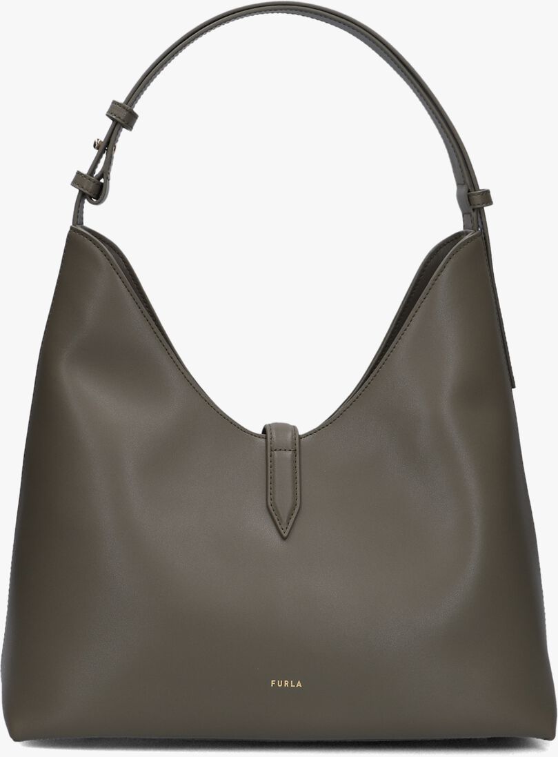 groene furla schoudertas goccia m hobo
