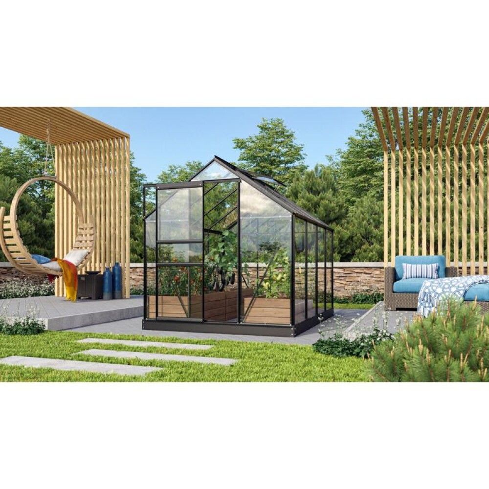 DRIVHUS VITAVIA VENUS 5000 SVART ALU/GLASS 5,0M²