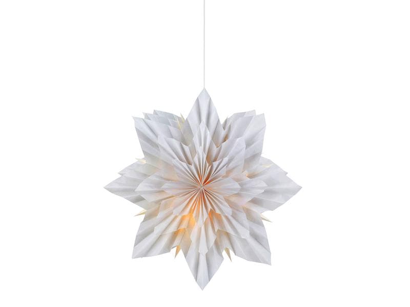 Markslöjd Fensterhänger Neela, LED E14 6W, Ø 60 cm, Grau LED Weihnachtsdekoration Stern