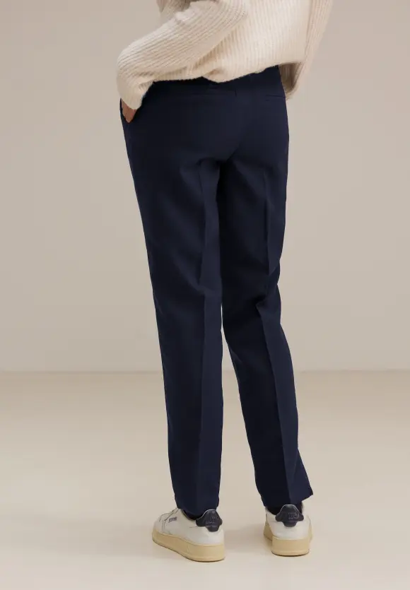 Loose Fit Twillhose - deep blue