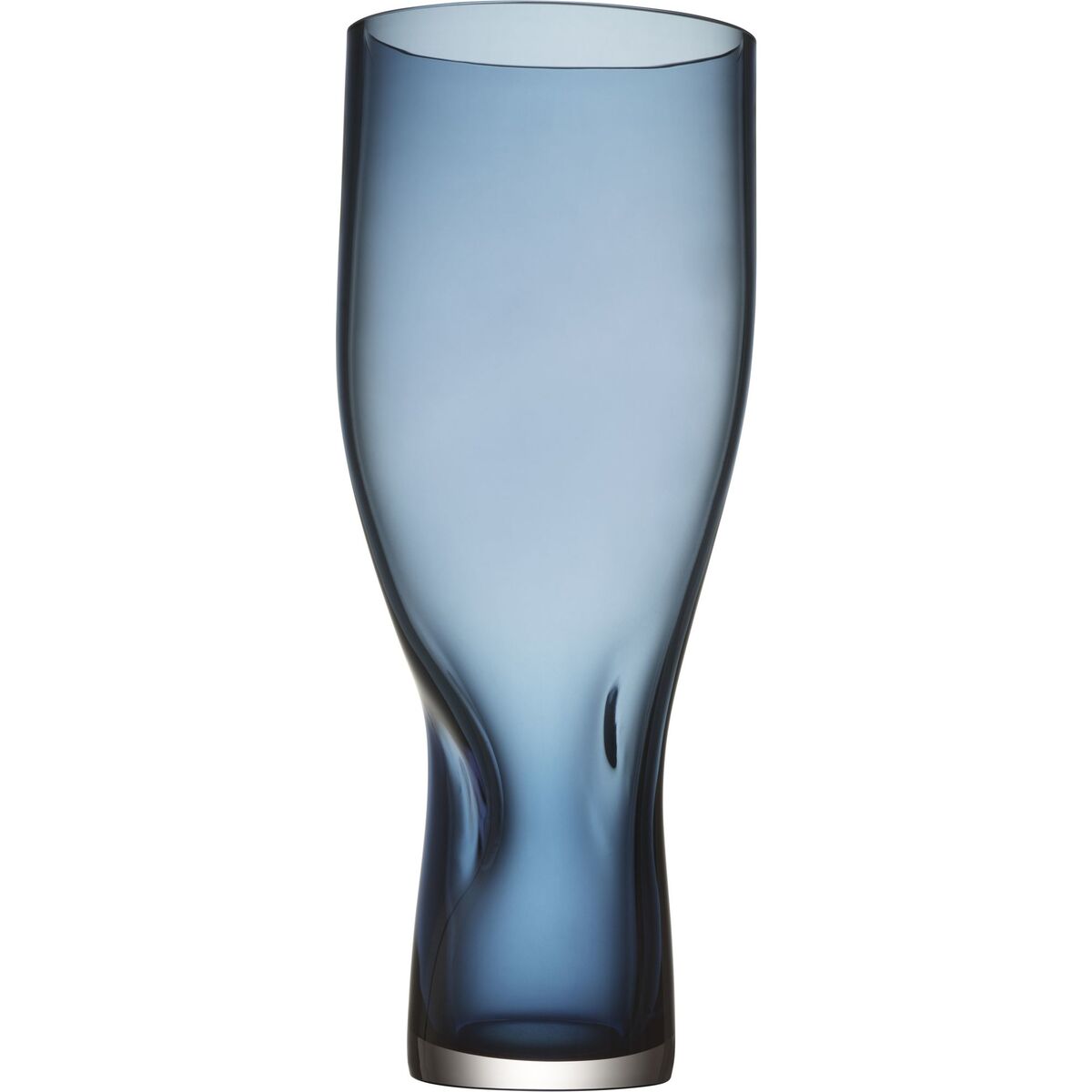 Squeeze vase 34 cm, blå