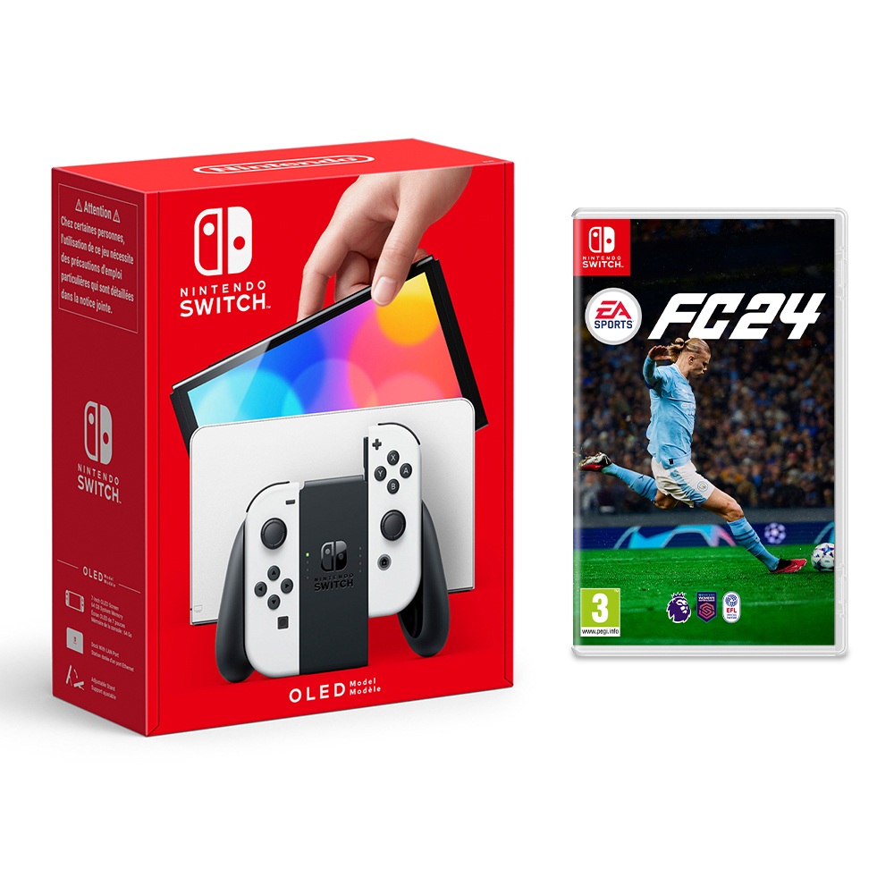 Nintendo Switch OLED Weiß & EA Sports FC 24