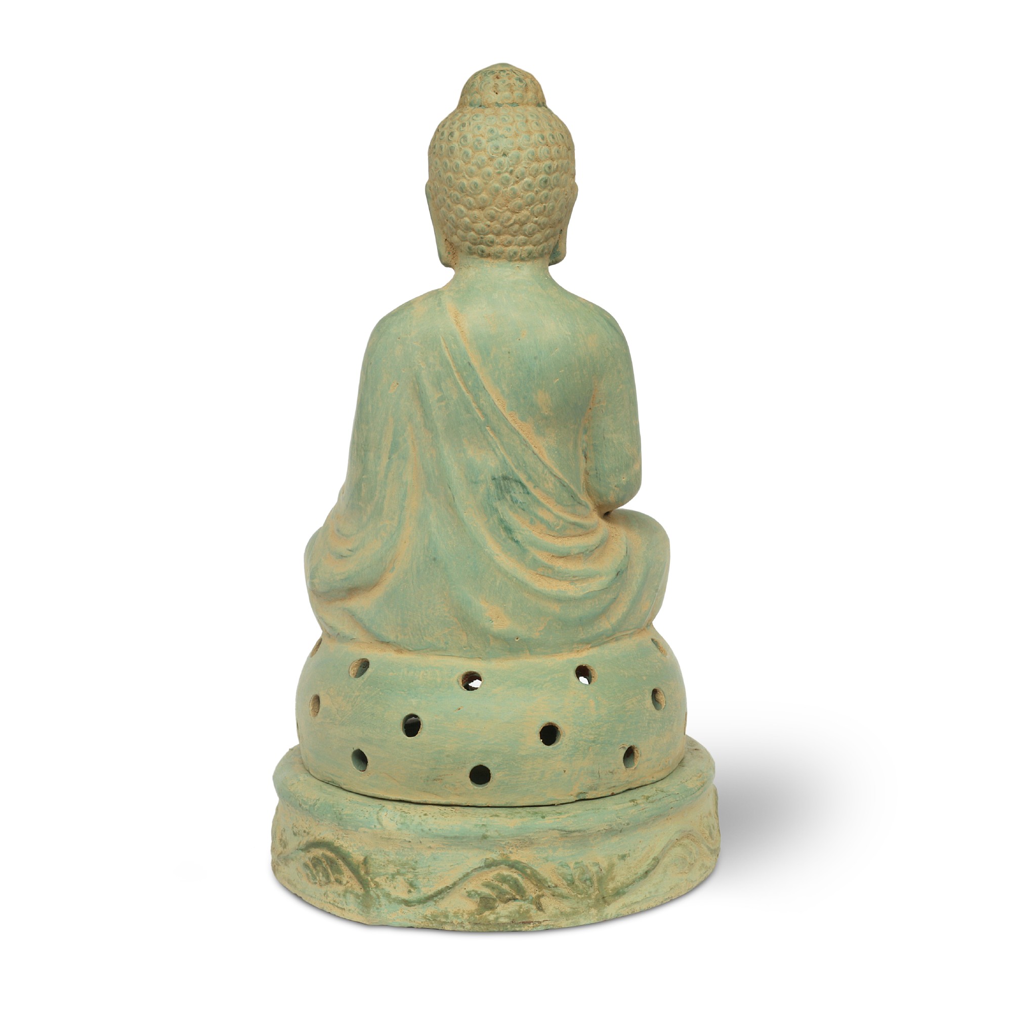 Laterne 'Buddha sitzend', H 58 cm, T 35 cm, B 35 cm von fischer's lagerhaus