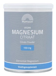 Mattisson HealthStyle Magnesium Citraat Poeder 200GR