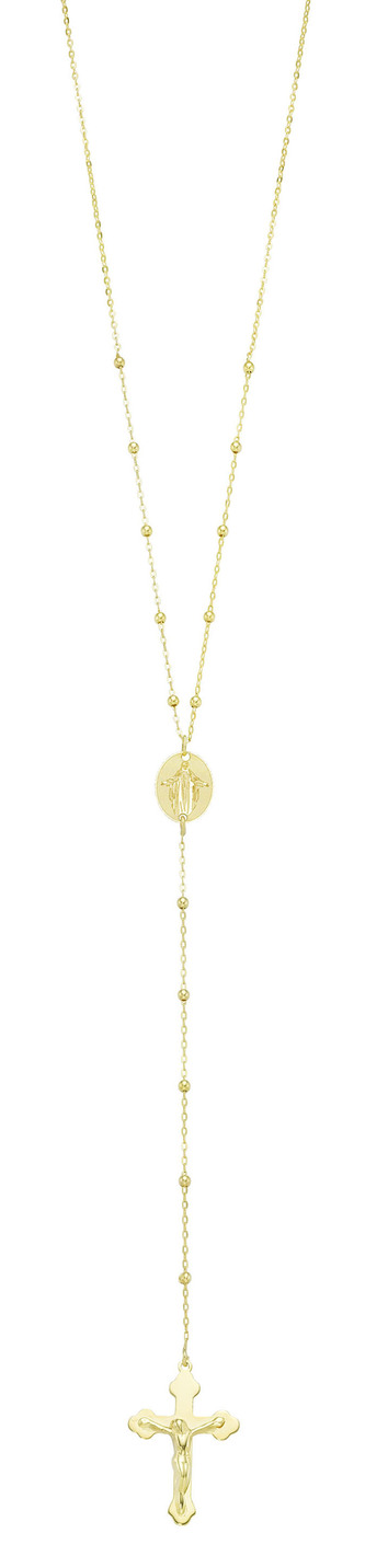 Rosenkranz-Ankerkette aus Gold