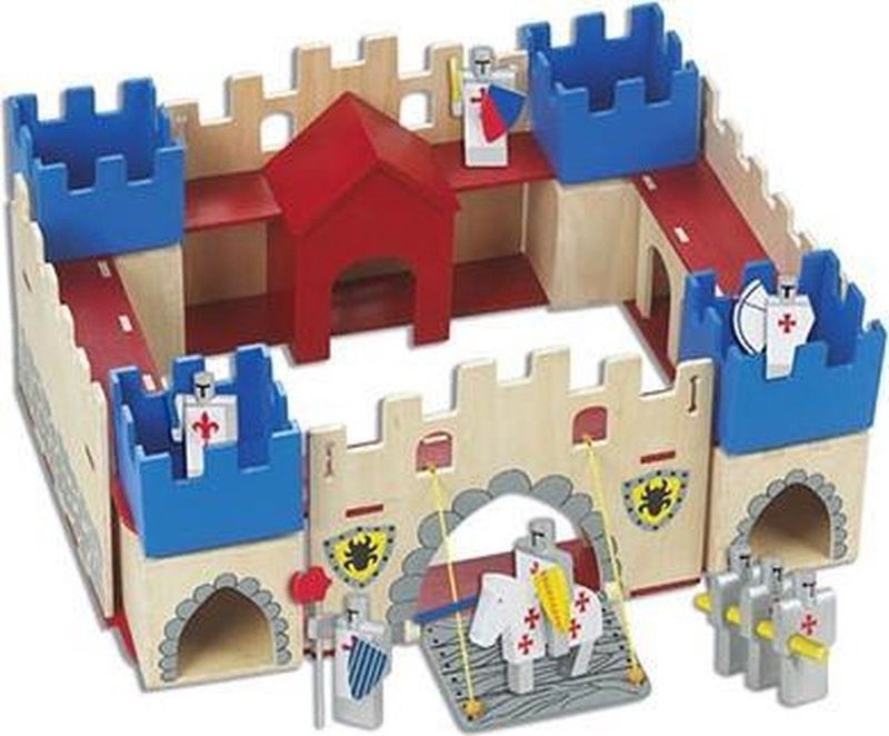 Playwood - Kasteel Groot - Inclusief Ridders - 64 x 53 x 27 cm