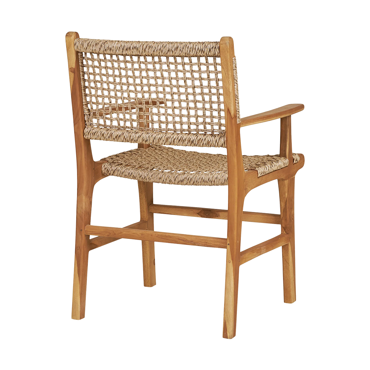 Houten tuinstoel Elodie - met armleuningen Naturel